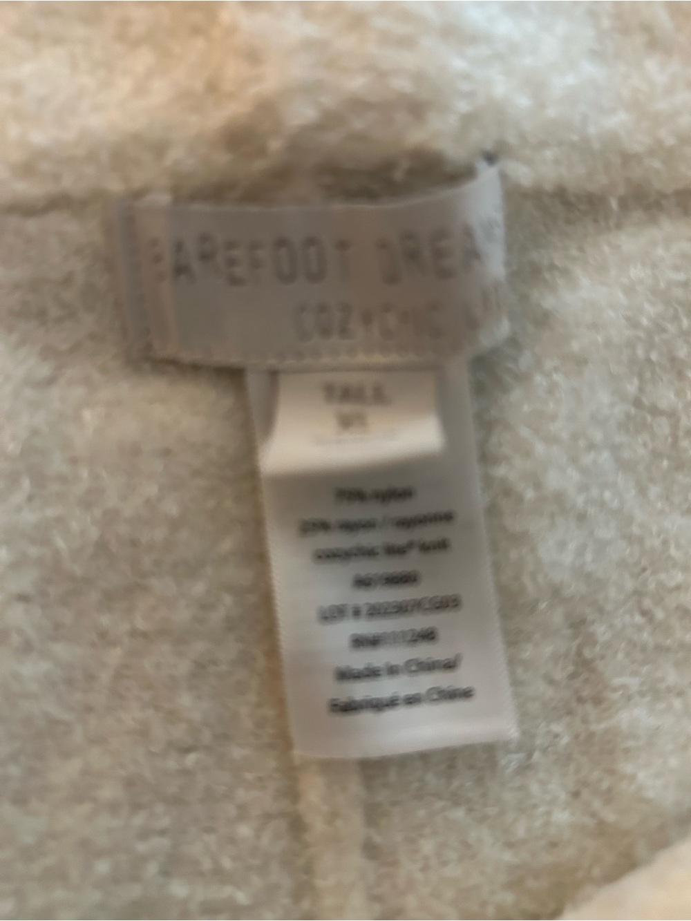 Women’s Barefoot Dreams Cozy Chic Lite lounge pants in pearl in Tall XL - Picture 3 of 6